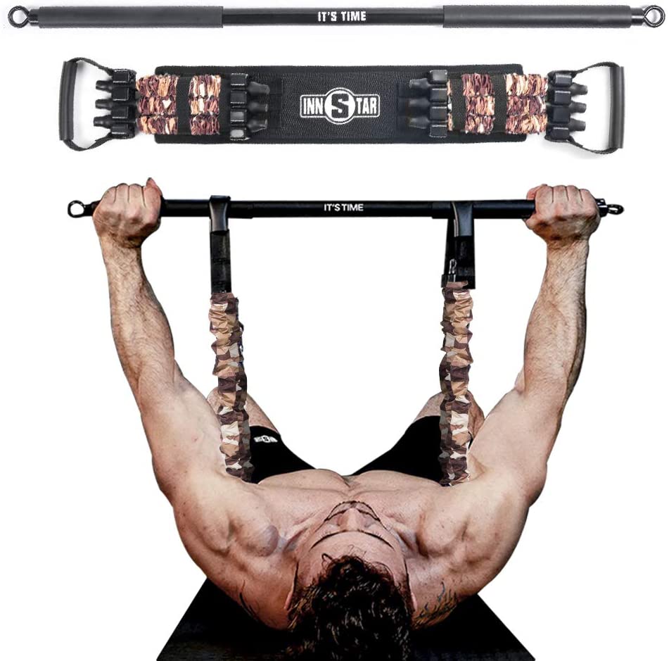 Innstar Bench Press Resistance Bands with Fixed Bar - DLC Fitness