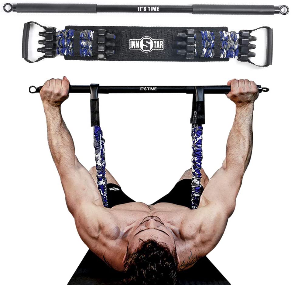 Innstar Bench Press Resistance Bands with Fixed Bar - DLC Fitness